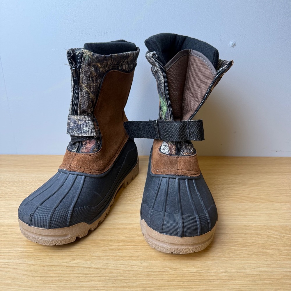 Ozark Trail Suede Winter Duck Boots Mens Size 5 Gorpcore Hunting Camo Hiking - Picture 11 of 12